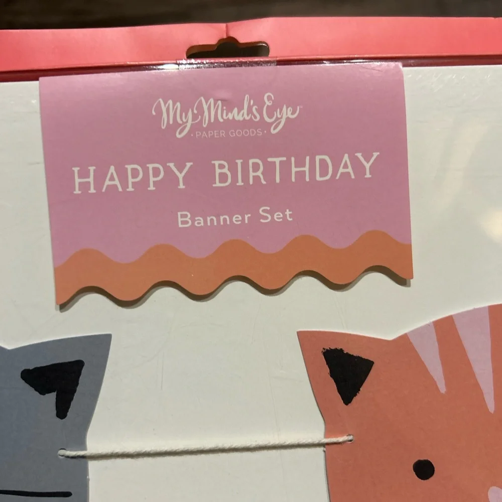 Happy Birthday Cat Banner 2 total
